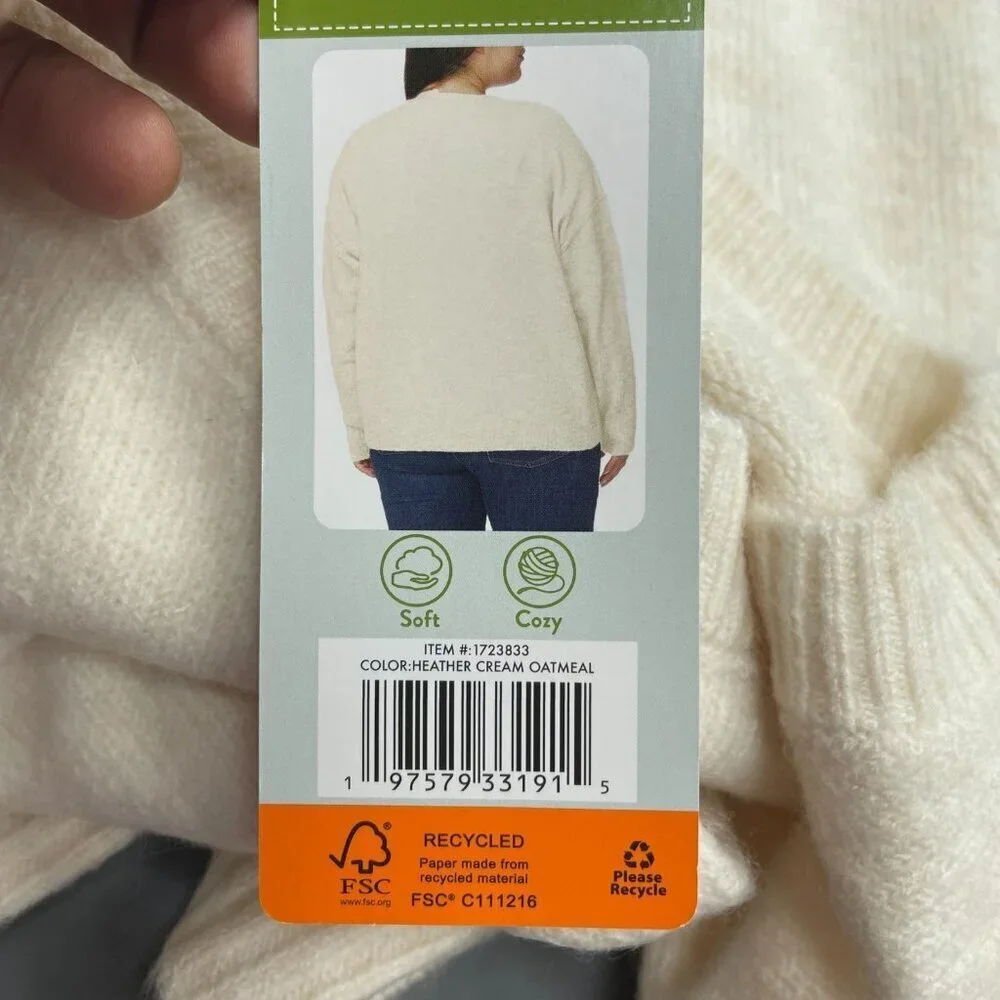 NEW Legendary Outfitters Women's XXL Soft & Cozy Crewneck Sweater